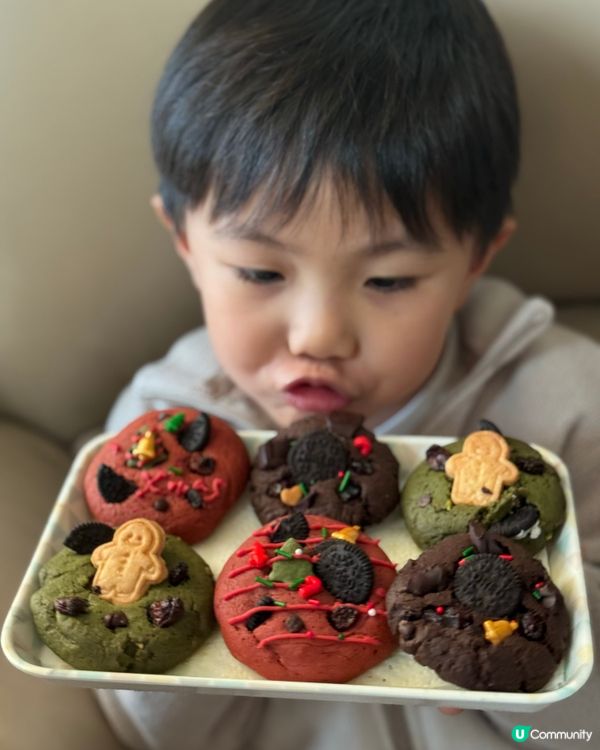 為家人輕鬆整🎄聖誕軟心曲奇🍪😋 無需用打蛋器～