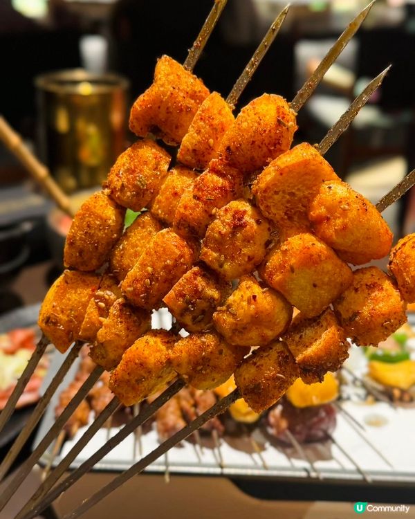 皇庭廣場新開燒烤！🤤 炭火香到爆！🔥