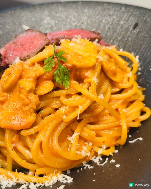 尖沙咀慢煮封門柳意粉🤩打卡水泥風人氣cafe