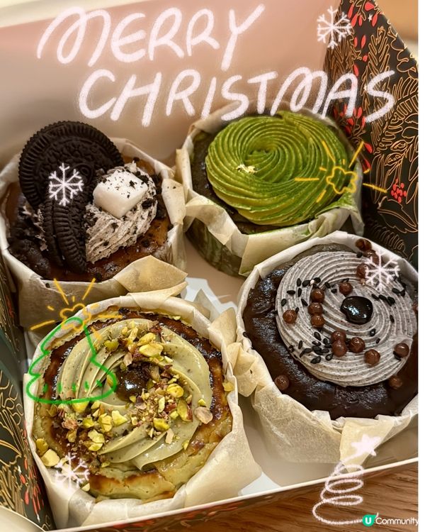 聖誕限定巴斯克蛋糕禮盒！🎄 4款口味等你🤤