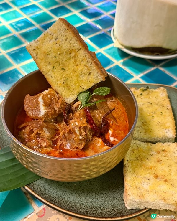 今晚米芝蓮泰菜🤤！瑪莎文咖哩牛肋條勁正！😋