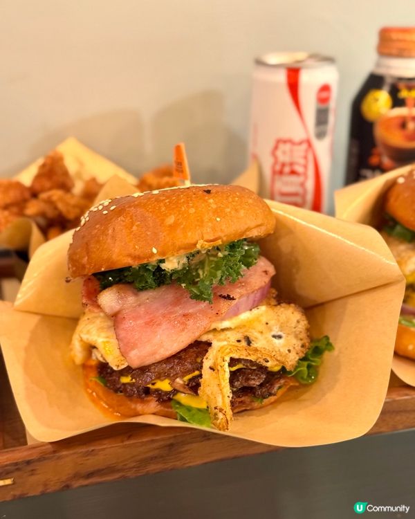 深水埗手工美式漢堡  爆汁juicy份量超大