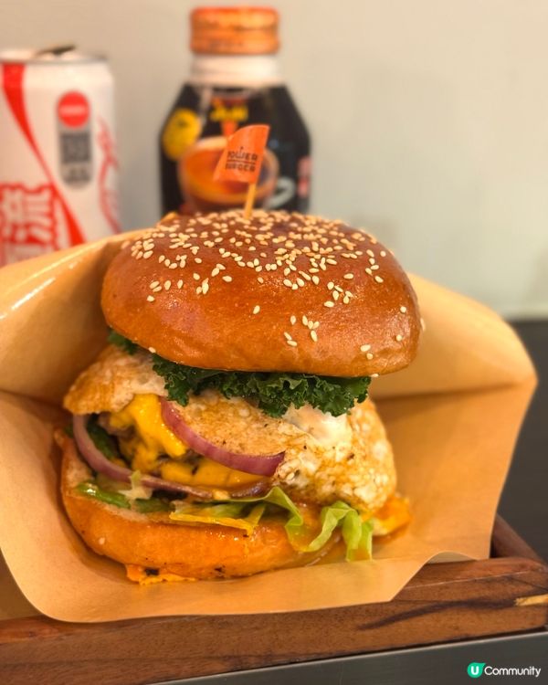 深水埗手工美式漢堡  爆汁juicy份量超大