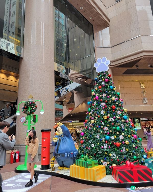 #銅鑼灣時代廣場聖誕節充充滿可愛動物，來來自迪士尼Zooto...