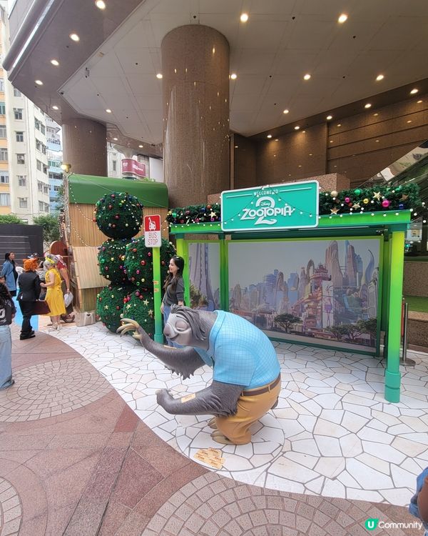#銅鑼灣時代廣場聖誕節充充滿可愛動物，來來自迪士尼Zooto...