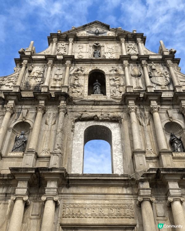 大三巴，澳門的地標、名勝古蹟，通常到澳門的遊人，必定到此一遊...