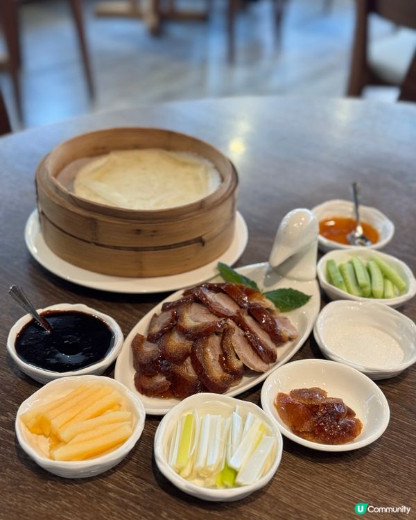 $398有黑醋骨、半隻北京填鴨、白菜同包茶位錢。
