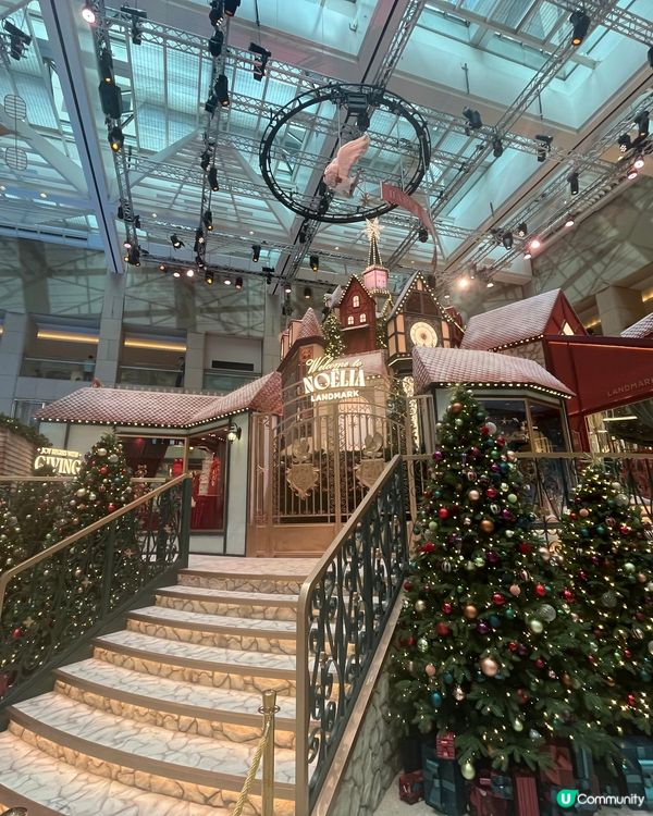 中環置地廣場聖誕佈置粉色的糖果屋甜美夢幻🧑‍🎄🎁🎄