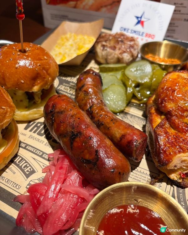 最近去左🍖One Smile 美式煙薰慢烤🍖福田新店聚餐