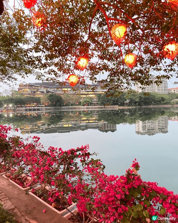 中秋节去了澳门旅游和惠州，灯饰很漂亮