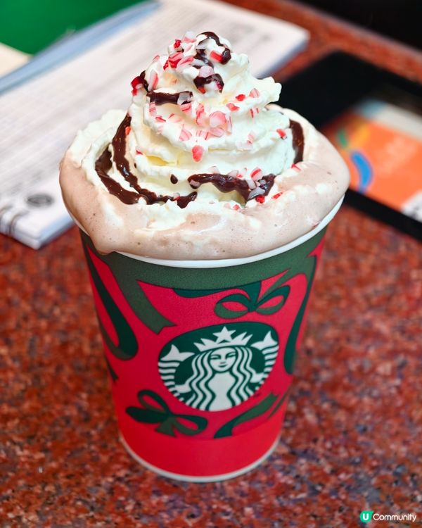 聖誕限定🥤🍫☕starbucks 聖誕薄荷朱古力飲品