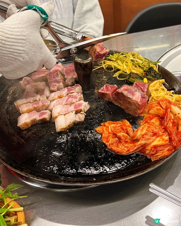 🇰🇷 邊佑錫同款❗️超人氣水芹菜烤肉店實評🔥