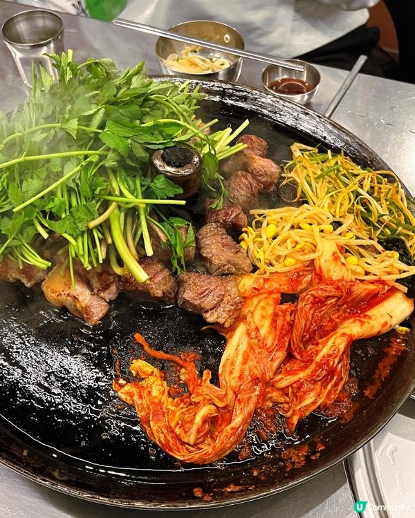 🇰🇷 邊佑錫同款❗️超人氣水芹菜烤肉店實評🔥
