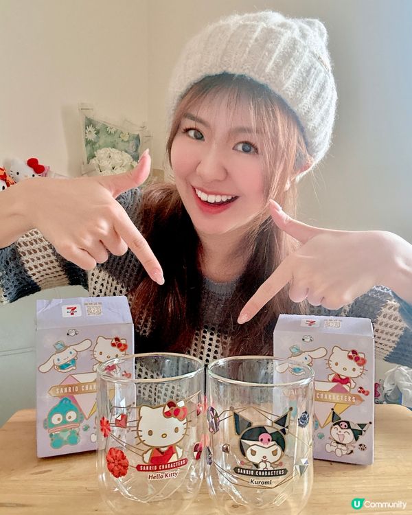 【7-11 x Sanrio 第二彈✨幻鑽雙層玻璃杯】