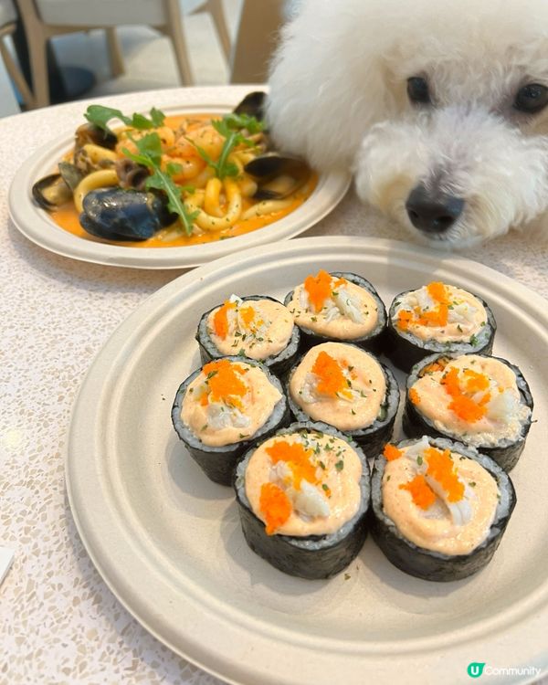 太古城狗狗友善餐廳 炸雞蛋包飯😋 帶埋毛孩去開餐 🐶