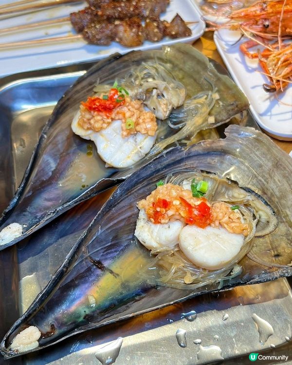 炭火慢烤海鮮 香氣飄滿整間餐廳勾魂