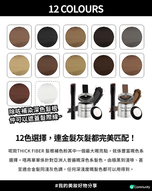 😲爆紅THICK FIBER髮根補染粉💇🏻‍♀️ - 隱藏布丁頭神器！🍮✨Aespa Winter也忍不住留言：「  想了解！」