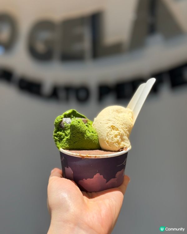 旺角新開gelato🍨 抹茶黑糖麻糬超有驚喜 