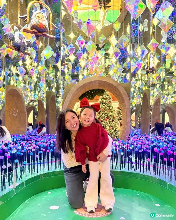 德福廣場化身聖誕奇幻森林🌲😍☁️每個打卡位都超可愛🥰🤩