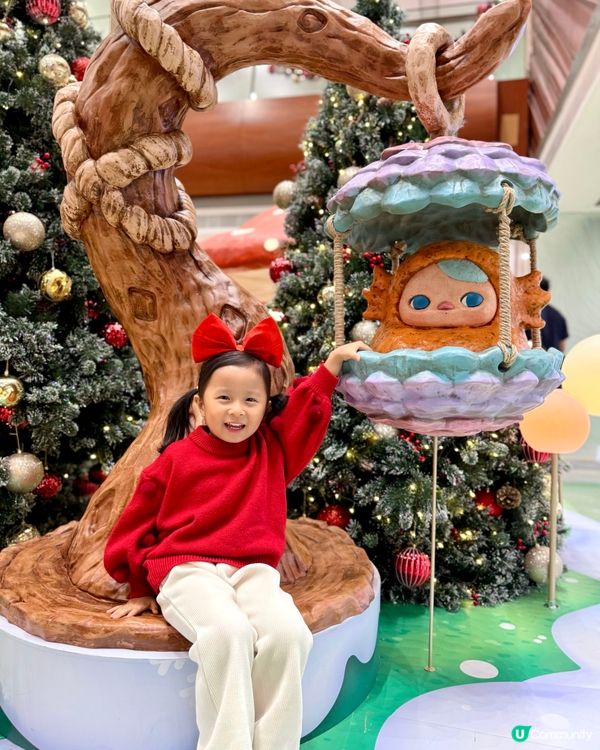 德福廣場化身聖誕奇幻森林🌲😍☁️每個打卡位都超可愛🥰🤩