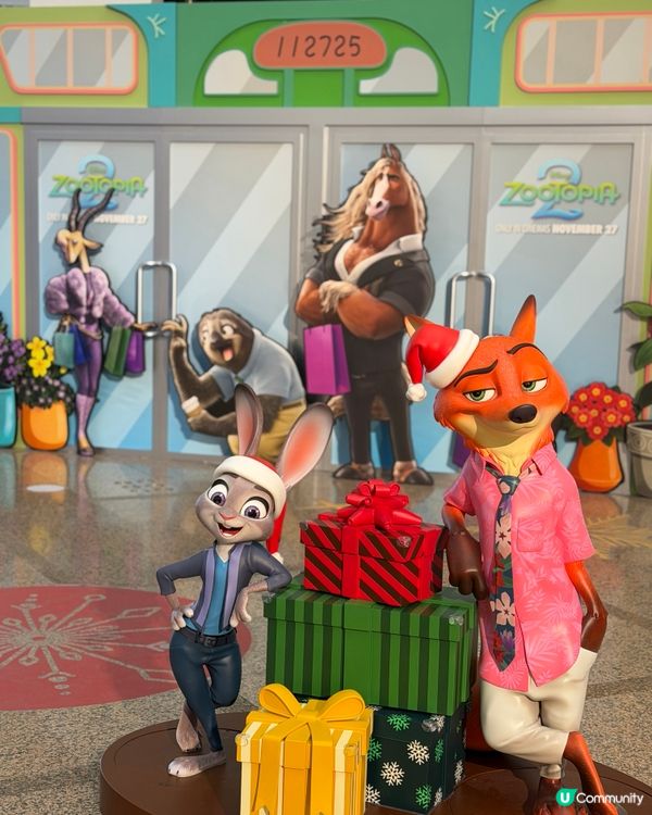 Zootopia 2 上映啦！時代廣場打卡位勁可愛🤩！ 