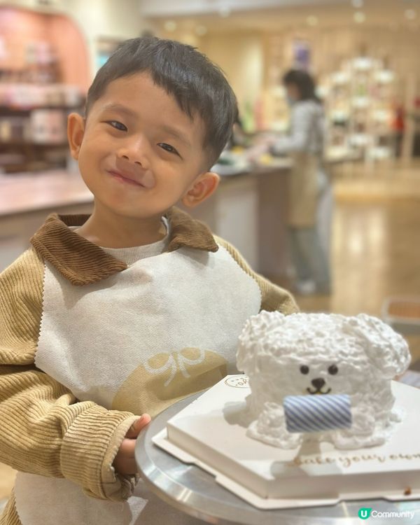 整蛋糕嘅親子時光 🐶🎂 吹嗶嗶小狗蛋糕挑戰成功！