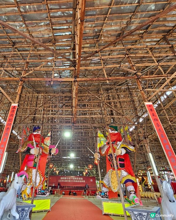 錦田鄉十年一屆酬恩建醮，
未開始前去感受下個氣氛先！