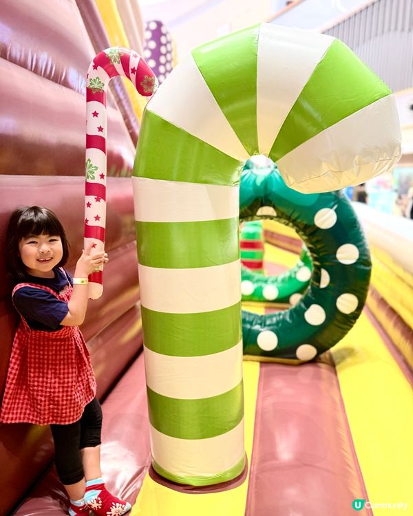 裕民坊聖誕村開村啦！🥳 2000呎彈床勁好玩！