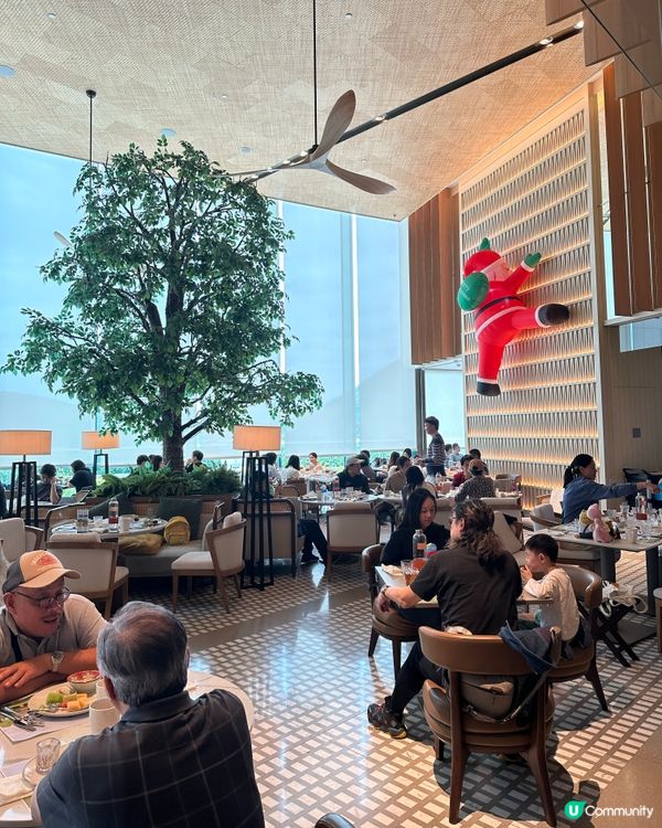 自助餐快閃買一送一，聖誕佈置打卡🎄，食物款式吸睛，超抵！👍