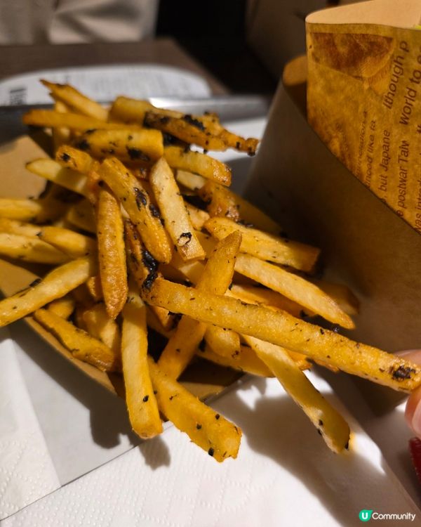 芝士牛堡🍔+黑松露薯條🍟