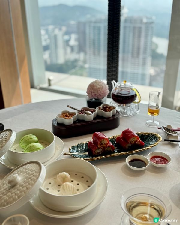 深圳君悅酒店黑珍珠一鑽💎主席樓超值點心套餐😍