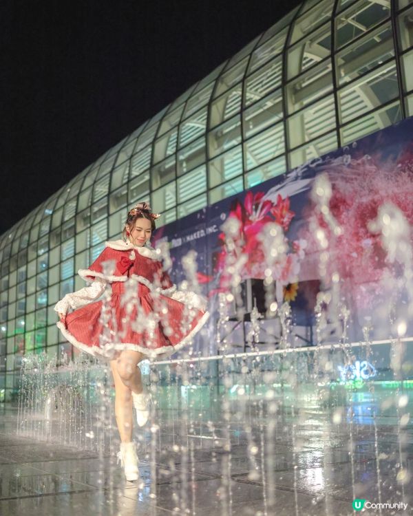 新城市廣場聖誕必去！✨ 水幕匯演超靚！🤩