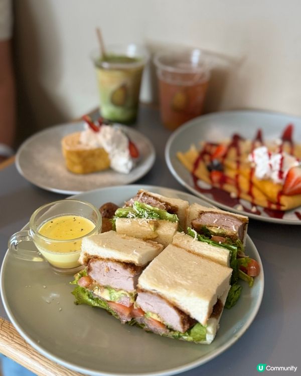 中畸町咖啡小店☕️！豬扒包超正😋！梨汁必試🍐！