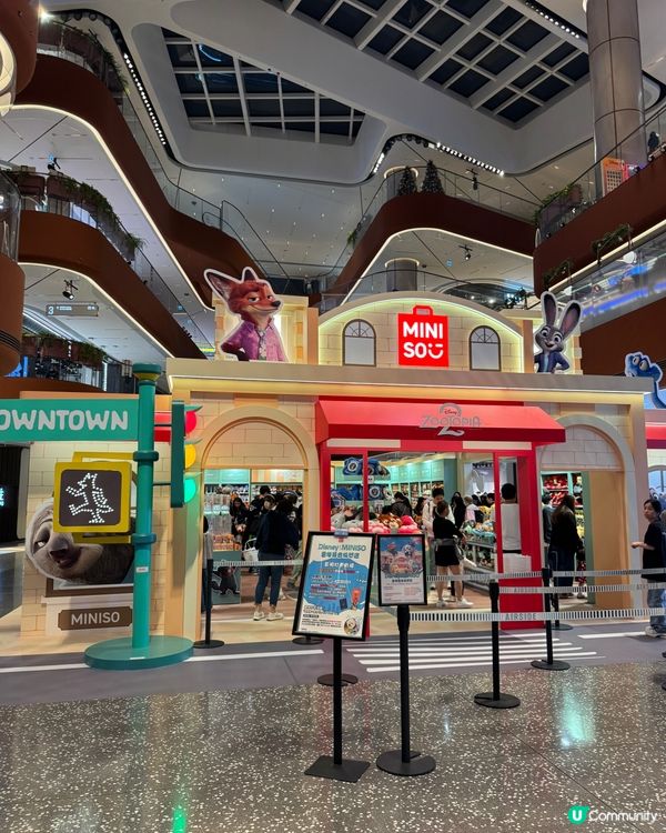 Disney x MINISO 優獸大都會🦊🐰啟德快閃店🤩