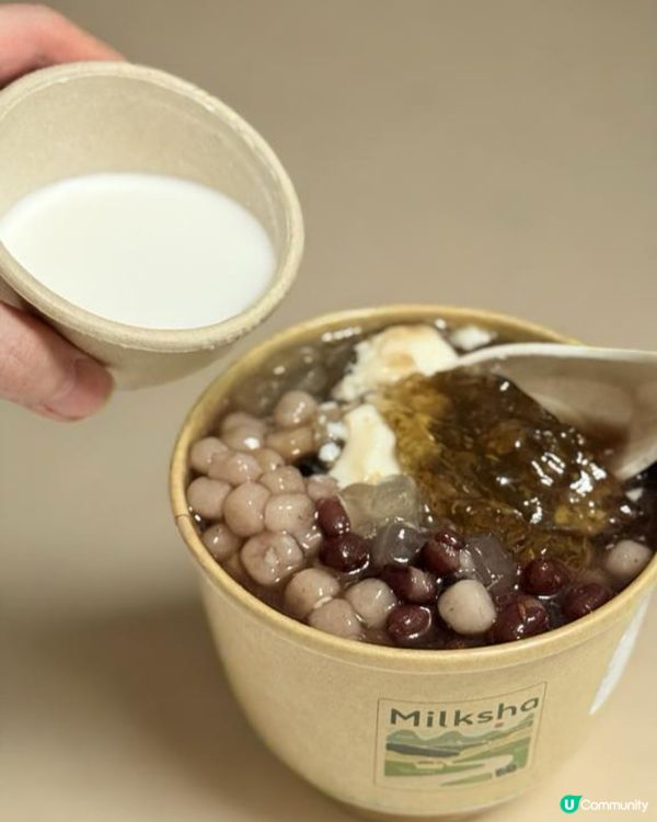 豆花仙草杯😋！Milksha新Menu🤤！