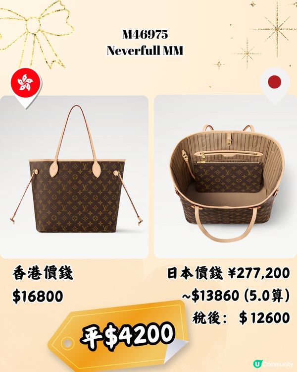 日本買LV袋平超過6千！12款港日價錢對比！日圓下跌入手名牌超扺！