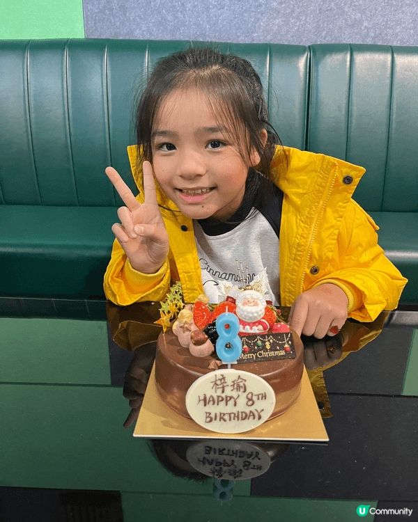 雖然我是一位單親媽媽，在聖誕節的暖光下，是屬於女女的生日25...