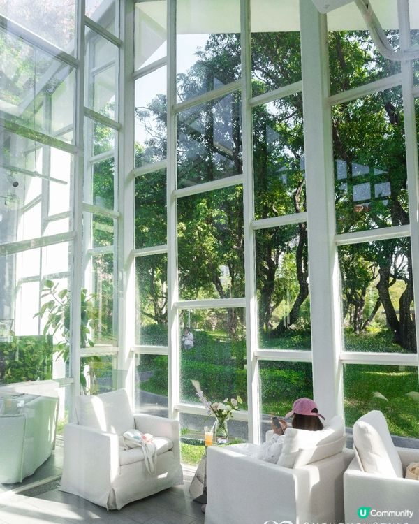 深圳南山打卡必去「白色玻璃屋Cafe」☕️四周綠意盎然勁似歐洲🌿