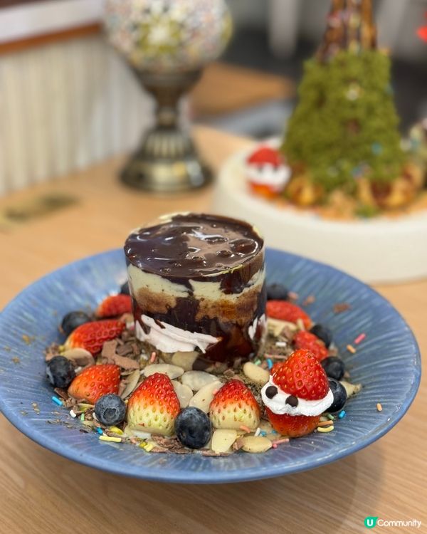 旺角甜品店🎄聖誕限定杜拜朱古力樹必試🤤