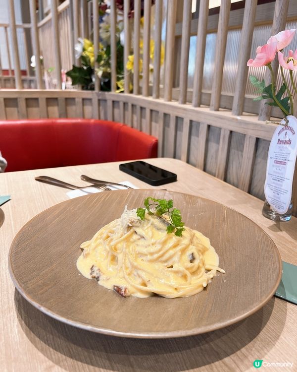 喜歡食卡邦尼同pancake一定要來🤤