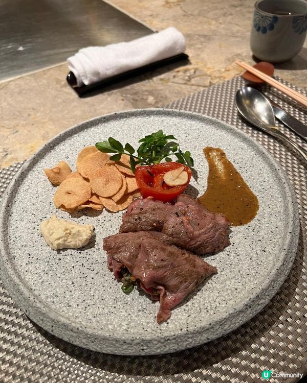 維港海景|氛圍感十足鐵板燒