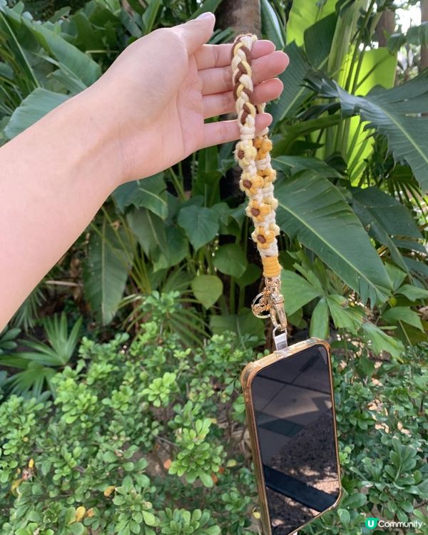 🌼漸變太陽花手機短繩🧵