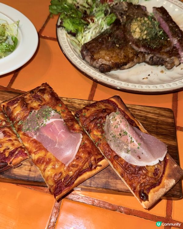 安格斯肉眼🥩配沙律🥗！正呀！😋