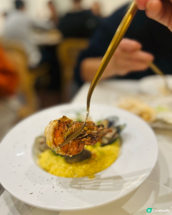 西班牙海鮮飯😋牛扒超正！🤤 扇貝必點！💯
