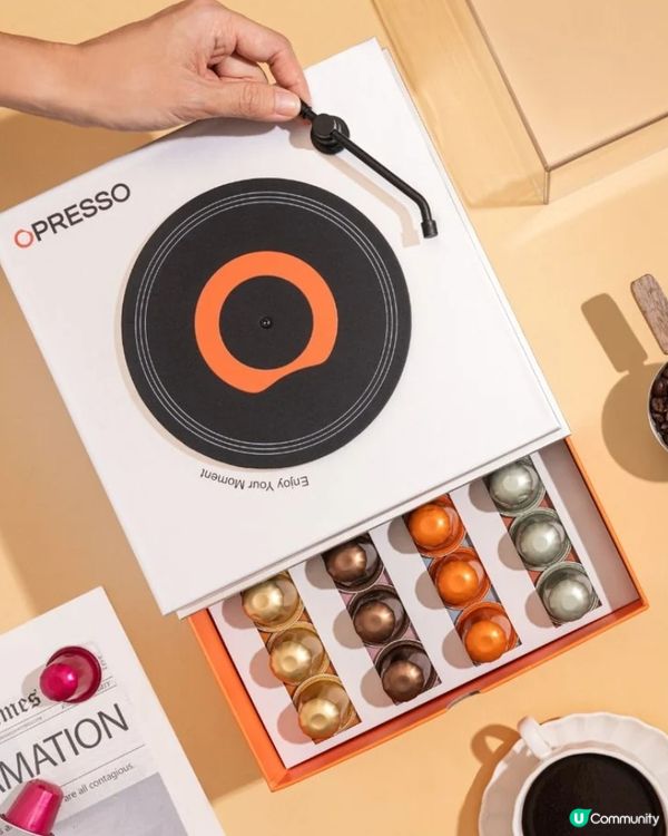 OPRESSO 聖誕限定「會唱歌的咖啡禮盒」音樂咖啡一同流動