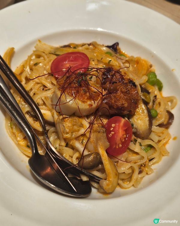 烏魚子麵+牛筋腩！😋 晚餐超滿足！ #茶木