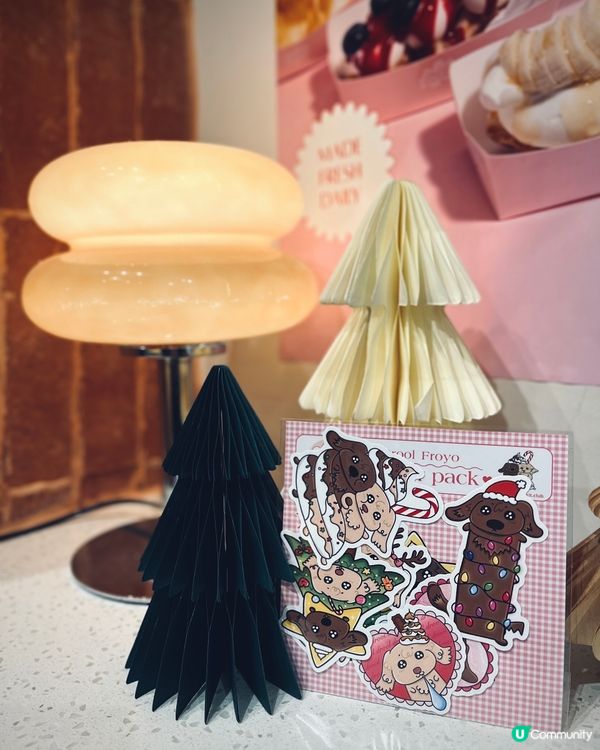 中環低脂希臘乳酪雪糕🍦 送可愛特別聖誕版貼紙🎁