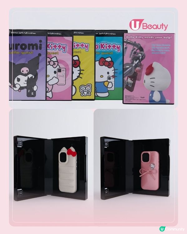 Hello Kitty & Kuromi立體耳朵「雲朵殼」夢幻登場！必買粉色蝴蝶結款＋多款可愛圖案選擇！