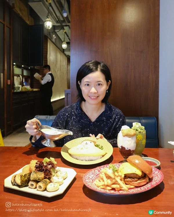 【吃下大埔】可愛打卡聖誕小熊蛋包飯 - 喫茶ちょうぼ