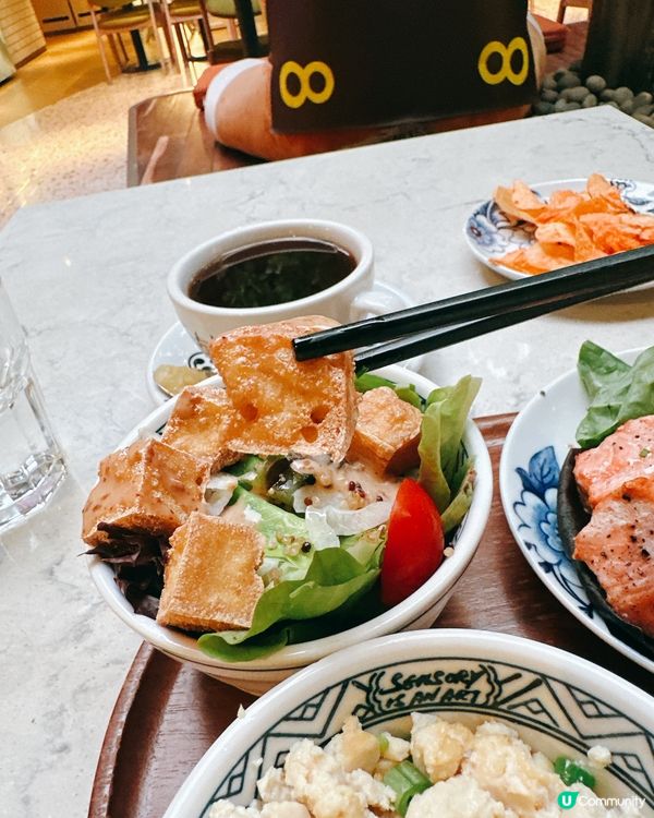 $128 食勻沙律＋濃湯＋主菜＋甜品！